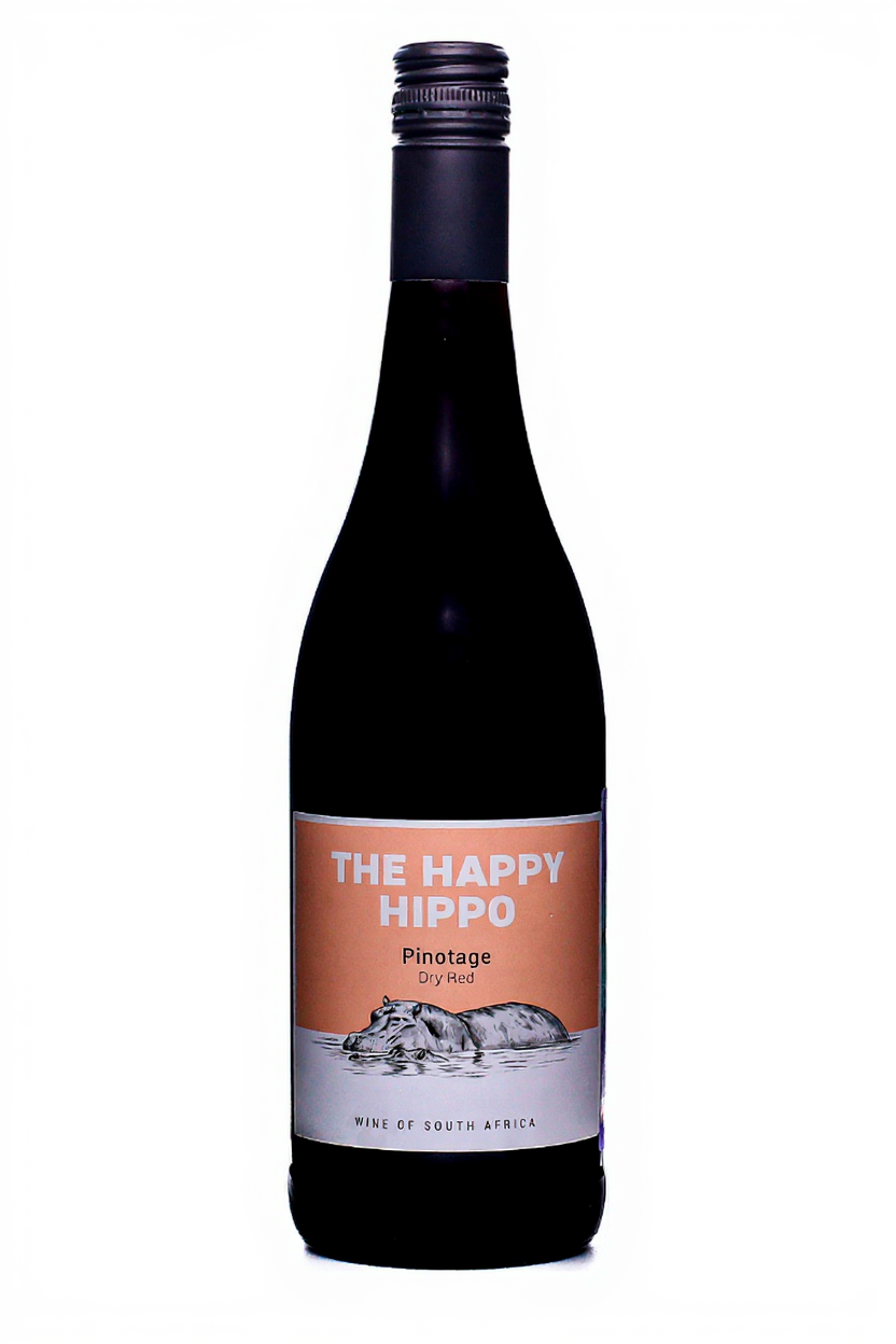 Вино ХЭППИ ХИППО Пинотаж 2023 12,5% красное сухое 0,75л
