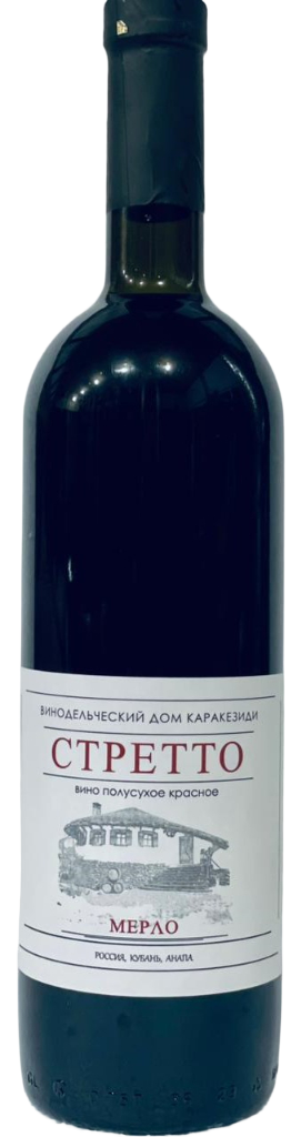 Вино СТРЕТТО МЕРЛО Каракезиди 2022 12,5% красное полусухое 0,75л