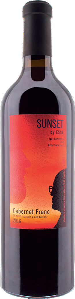 Вино САНСЕТ Каберне Фран 2016 12,0% красное сухое 0,75л