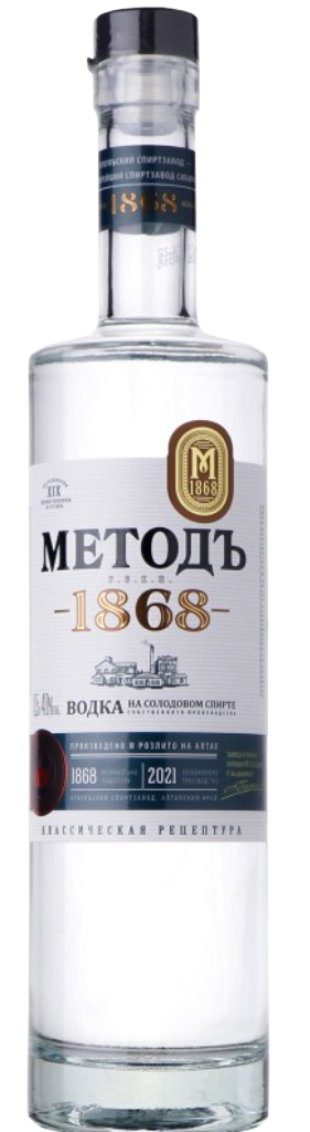 Водка МЕТОДЪ Г.Б. К.П. 1868 40% 0,5л