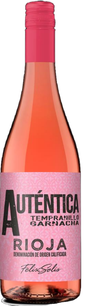 Вино АУТЕНТИКА ТЕМПРАНИЛЬО-ГАРНАЧА РИОХА 2023 13,0% розовое сухое 0,75л