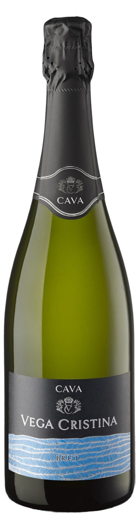 Вино игристое КАВА ВЕГА КРИСТИНА 2022 11,5% белое брют 0,75л