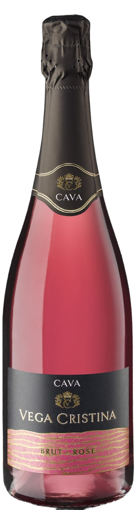 Вино игристое КАВА ВЕГА КРИСТИНА 2022 11,5% розовое брют 0,75л
