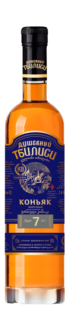 Коньяк ДУШЕВНЫЙ ТБИЛИСИ КВ 7 лет 40,0% 0,5л