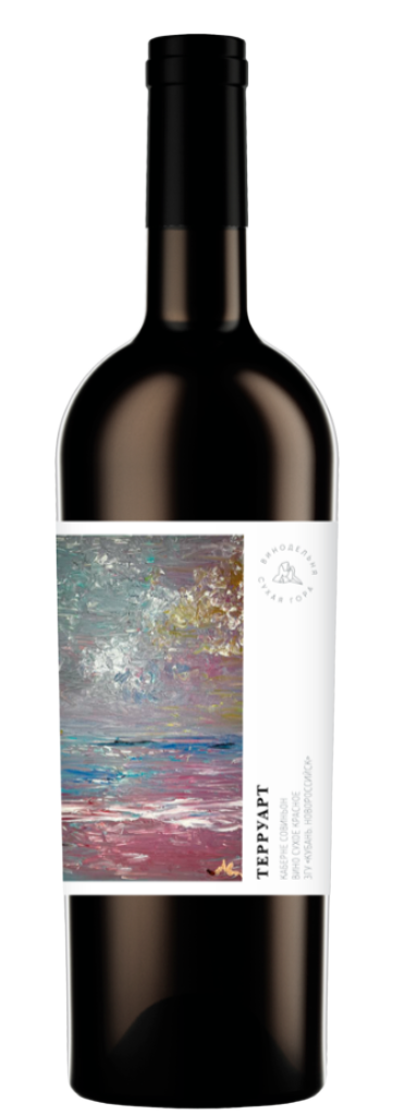 Вино ТЕРРУАРТ. КАБЕРНЕ СОВИНЬОН Кубань. Новороссийск 2022 13,5% красное сухое 0,75л