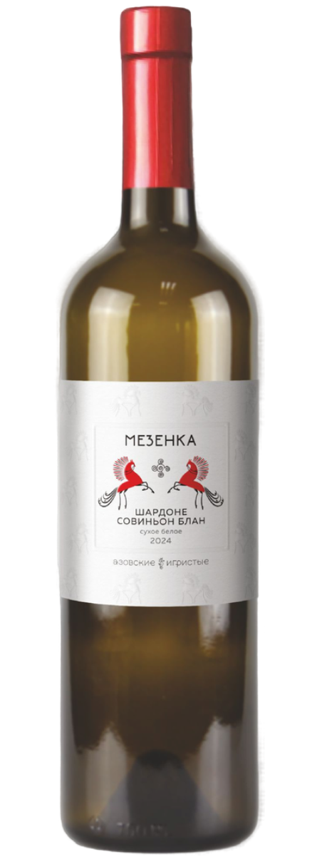 Вино МЕЗЕНКА. ШАРДОНЕ - СОВИНЬОН БЛАН 2024 13,5% белое сухое 0,75л