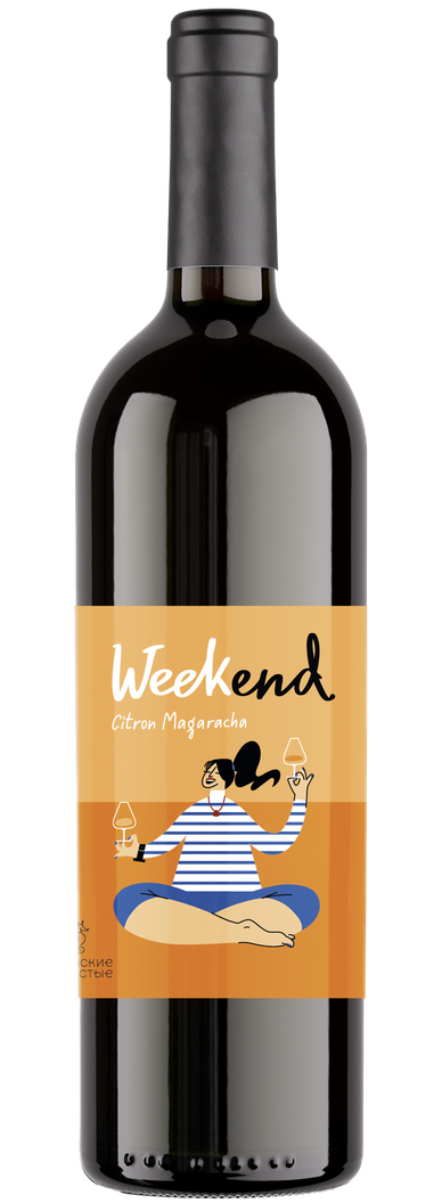 Вино УИКЕНД. ЦИТРОННЫЙ МАГАРАЧА 2024 13,0% белое сухое 0,75л