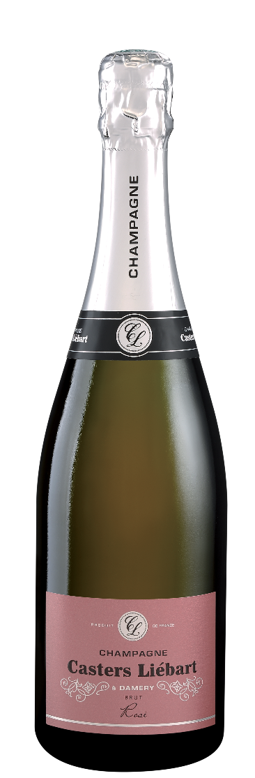 Вино игристое ШАМПАНЬ КАСТЕРС ЛИБАР РОЗЕ 2019 12,0% розовое брют 0,75л