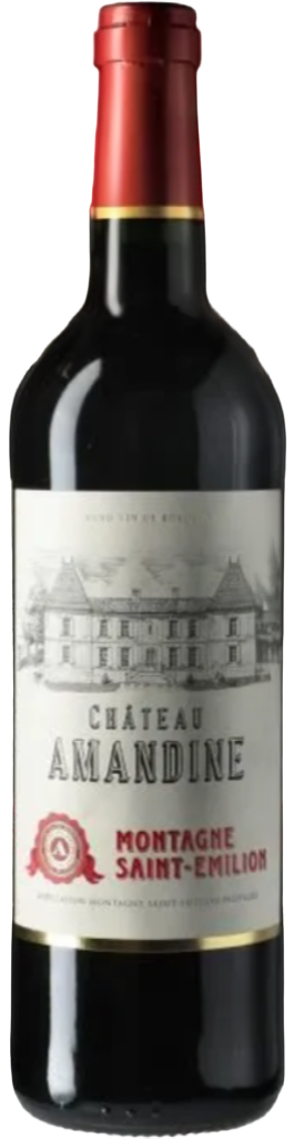 Вино ШАТО АМАНДИН. МОНТАНЬ СЕНТ-ЭМИЛЬОН 2021 13,5% красное сухое 0,75л