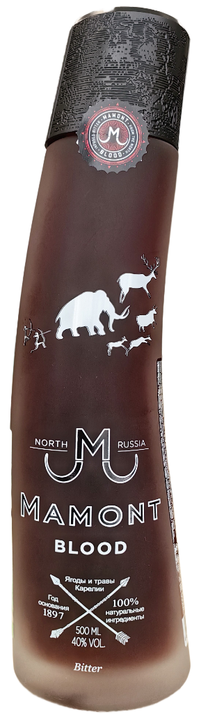 Настойка полусладкая МАМОНТ БЛАД 40% 0,5л